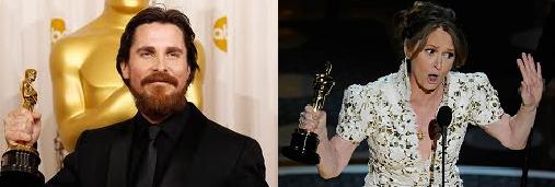 Christian Bale and Melissa Leo